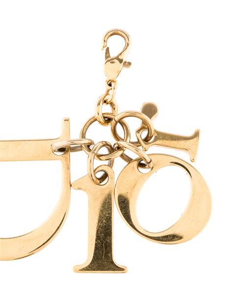 christian Dior logo keychain